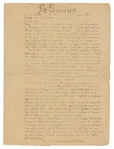 Le sourire: Journal sérieux, Sept. 19, 1899 - Paul Gauguin