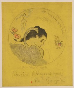 Léda: Entwurf für einen Teller - Paul Gauguin