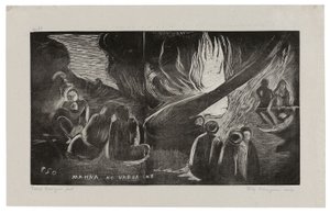 Mahna no varua ino (Le diable parle), extrait de la suite Noa Noa - Paul Gauguin