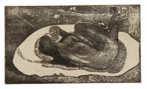 Manao tupapau (Elle pense au fantôme ou le fantôme pense à elle), de la suite Noa Noa