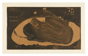 Manau tupapau (She Thinks of the Ghost ou The Ghost Thinks of Her), extrait de la suite Noa Noa - Paul Gauguin