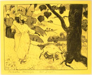 Pastorales de la Martinique, de la Suite Volpini : Dessins lithographiques, 1889 - Paul Gauguin