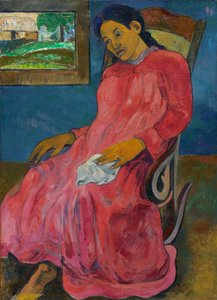 Tahitien :  Faaturuma Mélancolique - Paul Gauguin