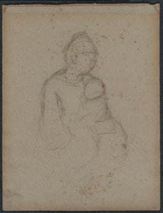 Mère et enfant recto, années 1870