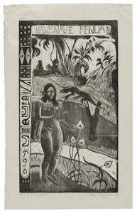 Nave nave fenua (Terre délicieuse), de la suite Noa Noa - Paul Gauguin