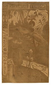 Nave nave fenua (Terre délicieuse), de la suite Noa Noa - Paul Gauguin