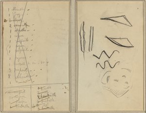 "Neige"; Itinéraire [recto] - Paul Gauguin