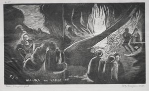 Noa Noa, Le Diable parle Mahna No Varua Ino, 1893-94 - Paul Gauguin