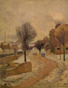 Banlieue parisienne sous la neige - Paul Gauguin