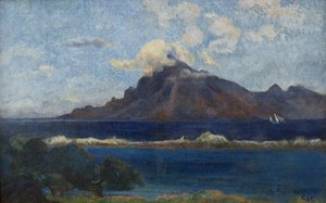 French: Paysage de Te vaa - Paul Gauguin