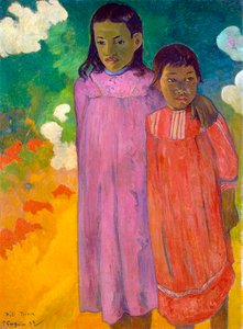Piti Tiena, deux sœurs, 1892 - Paul Gauguin