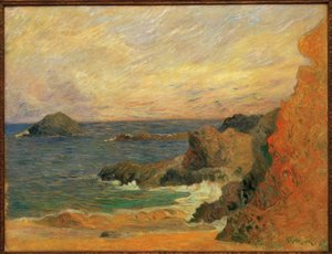 Rochers au bord de la mer - Paul Gauguin