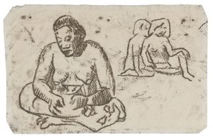 Femme assise (liée à la peinture Sœur de Charité) - Paul Gauguin