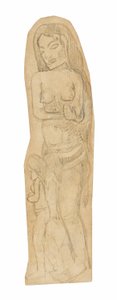 Esquisse de femme maorie et enfant - Paul Gauguin