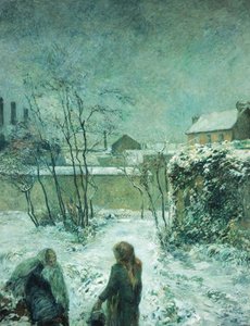 Neige, route de Carcel, 1883 - Paul Gauguin