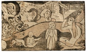 Soyez amoureuses, vous serez heureuses, de la Suite des gravures sur bois tardives - Paul Gauguin