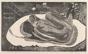 Esprit des morts veillant Manao Tupapau, de Fragrance Noa Noa, 1893-94 - Paul Gauguin
