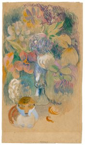 Nature morte avec chat - Paul Gauguin