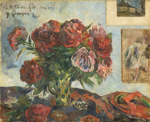 Nature Morte avec des Pivoines - Paul Gauguin