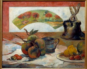 Nature morte au éventail - Paul Gauguin