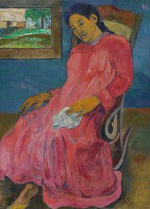 Tahitien :  Faaturuma Mélancolique - Paul Gauguin