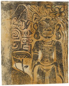 Idole tahitienne, la déesse Hina, 1894-95