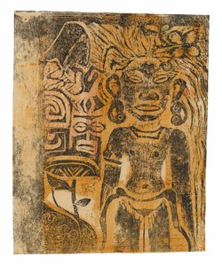 Idole tahitienne—la déesse Hina - Paul Gauguin