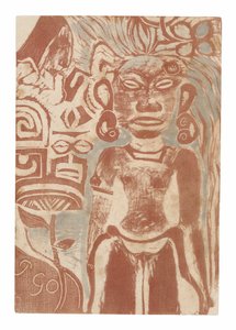 Idole tahitienne - la déesse Hina - Paul Gauguin