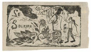 Tahitiennes, Fleurs et Feuilles, coiffe pour Le sourire - Paul Gauguin