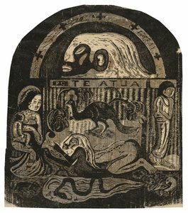 Te atua (Le Dieu), de la suite de gravures sur bois tardives - Paul Gauguin