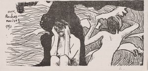 Les rochers noirs - Paul Gauguin