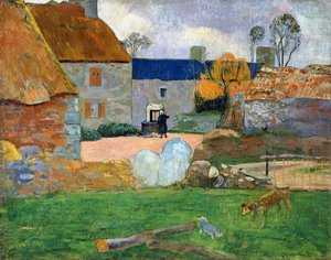 Le Toit bleu ou Ferme de Pouldu - Paul Gauguin