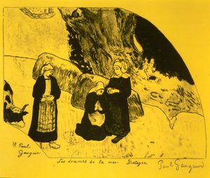 Le drame de la mer, Bretagne, de la suite Volpini : Dessins lithographiques, 1889