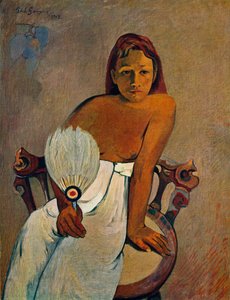 La fille avec un éventail, 1902 - Paul Gauguin