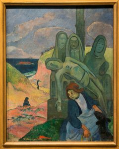 Le Christ vert - Paul Gauguin (1848-1903) - Musées royaux des Beaux-Arts de Belgique - Post-impressionnisme - Calvaire breton - Paul Gauguin