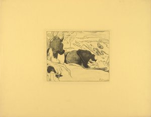 Les blanchisseuses - Paul Gauguin