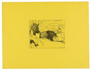 Les Blanchisseuses, de la Suite Volpini - Paul Gauguin