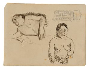 Deux femmes tahitiennes et un bouchon d