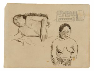 Deux femmes tahitiennes et un bouchon d