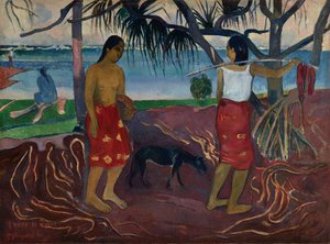 Sous le pandanus - Paul Gauguin