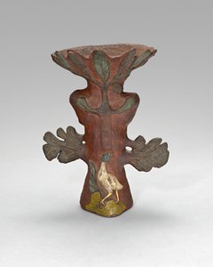Vase en forme de plante tropicale avec oiseau et divinité, 1887-88 - Paul Gauguin
