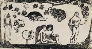 Femmes, animaux et feuillages - Paul Gauguin