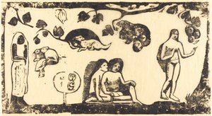 Femmes, animaux et feuillages, vers ou après 1895 - Paul Gauguin
