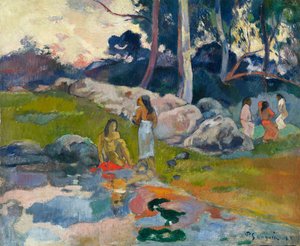 Femmes aux rives de la rivière, vers 1892