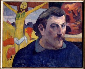 Le Christ jaune autoportrait. Peinture de Paul Gauguin (1848-1903) - Paul Gauguin