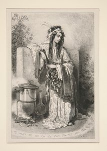 (?) (MAGICIENNE.) - Paul Gavarni