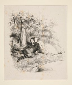 (Dans les bois.) - Paul Gavarni