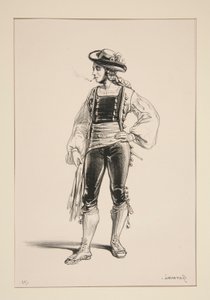 ALGUAZIL. Chapeau de feutre garni de velours.