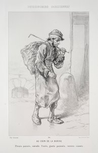 Au coin de la borne - Paul Gavarni