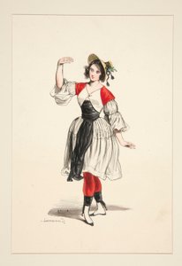 Batelière du Danube. Chapeau de paille.